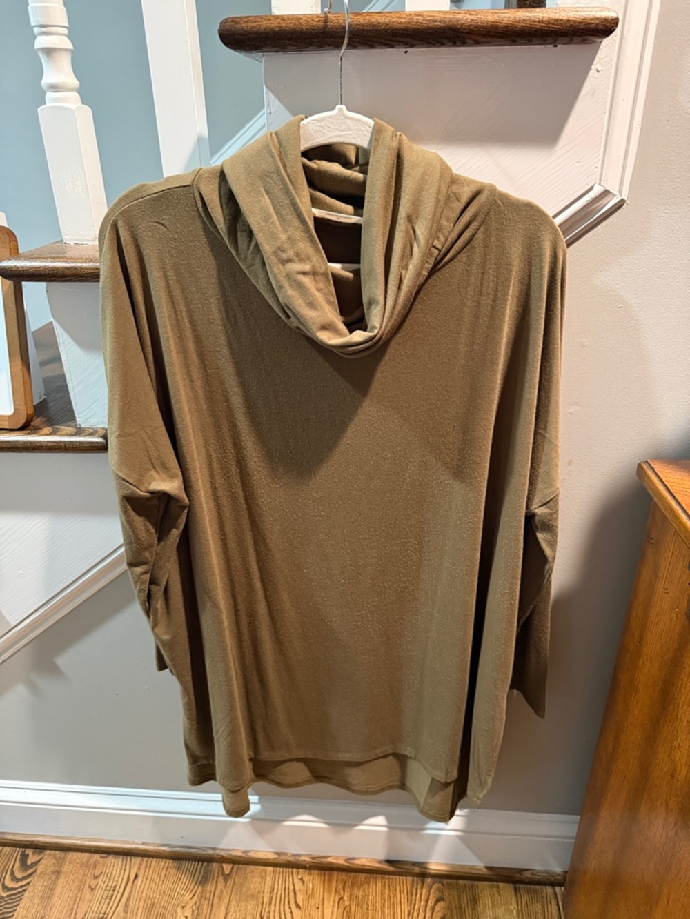 Zenana Outfitters olive Cowl Neck Tunic